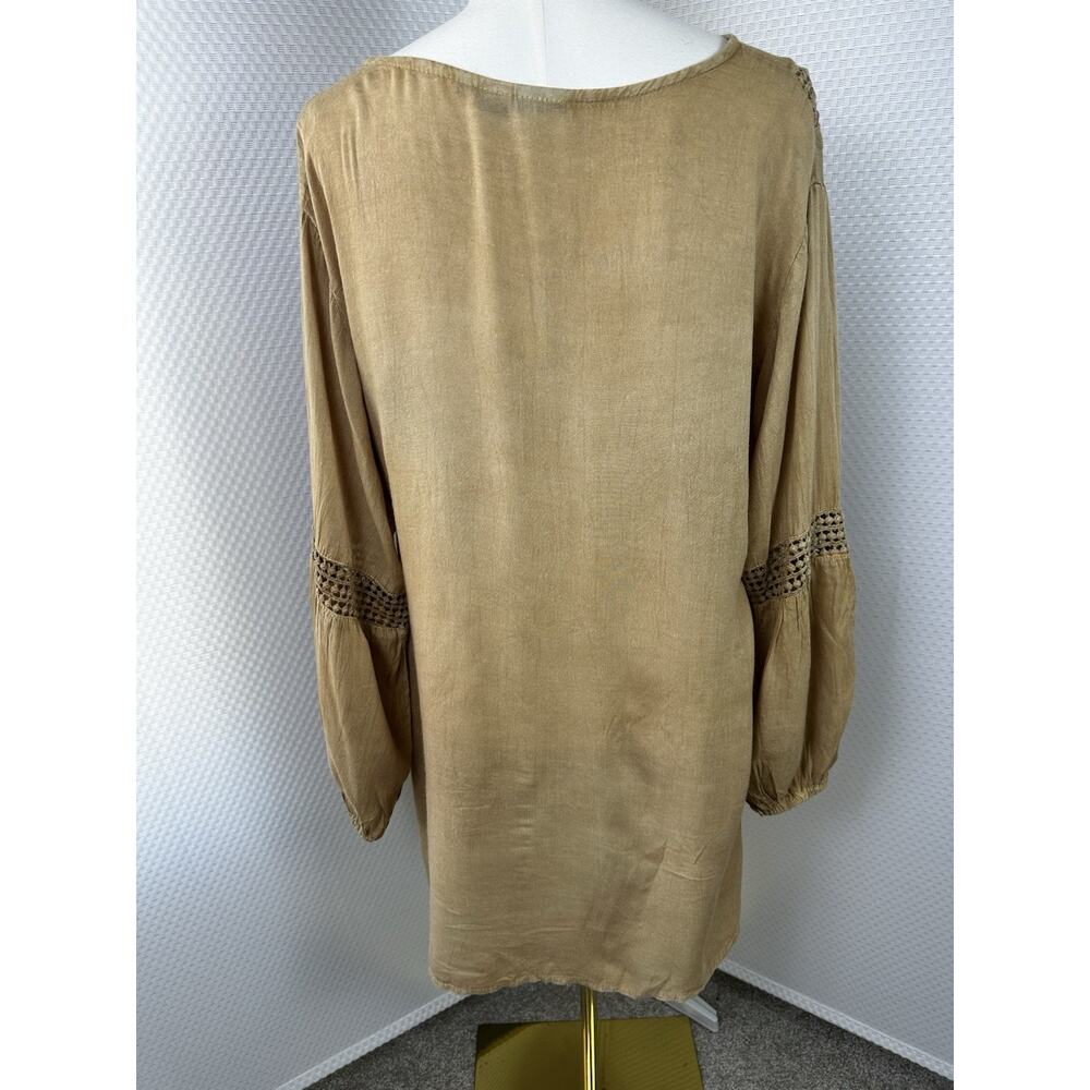 S.R. Fashion Mustard Gold Dress Boho Cruise Resort Vacation Festival - Picture 7 of 8
